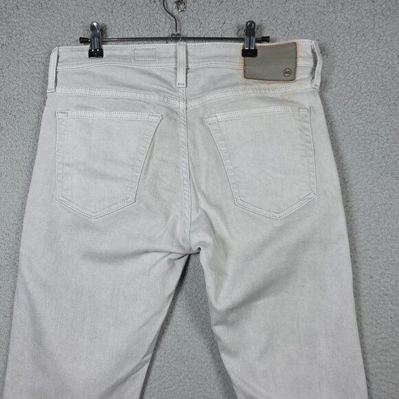 AG Adriano Goldschmeid Jeans Mens Size 31x34 Silver Slim Straight Stretch Denim - Picture 6 of 13